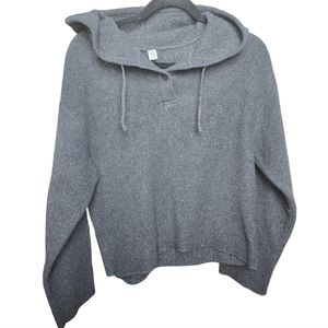 Gap Hooded Drawstring Fleece Womens Size Medium